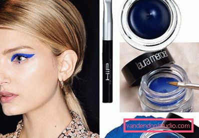 trucco eyeliner blu