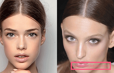 make-up nude per gli occhi grigi