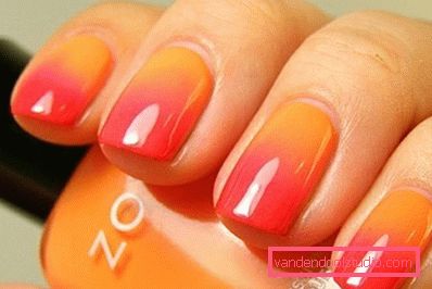 nail art rosso-arancio nail art rosso-arancio