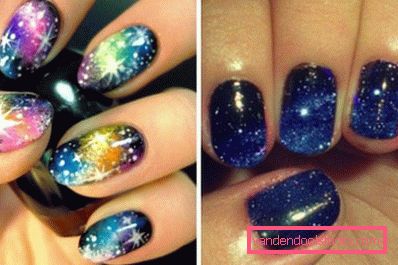 variazioni di nail art spaziale variazioni di nail art spaziale