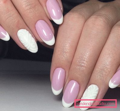 Bella manicure sulle unghie affilate 2019-2020