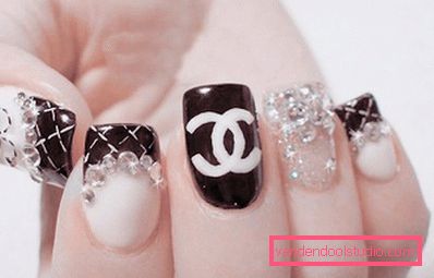 manicure con strass manicure con strass