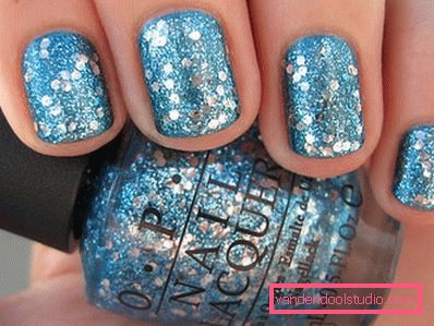 nail art glitter bluastro-grigio nail art glitter bluastro-grigio
