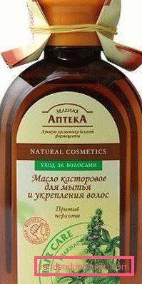 Maschere per capelli con olio di ricino