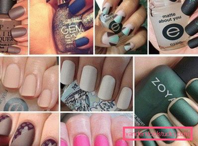 manicure opaca in diversi colori manicure opaca in diversi colori
