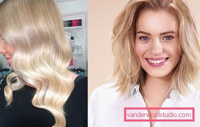 Evidenziando i capelli biondi - tendenze della moda e foto