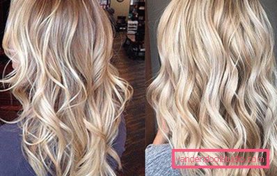 Evidenziando i capelli biondi - tendenze della moda e foto