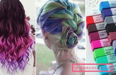 I pastelli per capelli colorati sono tutti incentrati sulla