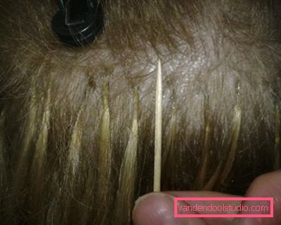 Estensioni dei capelli microcapsulari Prolunghe di capelli corti microcapsulari