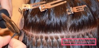 Estensioni dei capelli microcapsulari Prolunghe di capelli corti microcapsulari