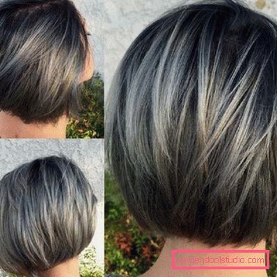 Tagli di capelli multistrato per capelli medi con frangia e senza - foto