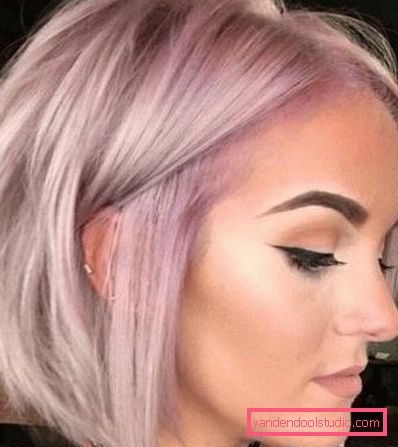 Tagli di capelli multistrato per capelli medi con frangia e senza - foto