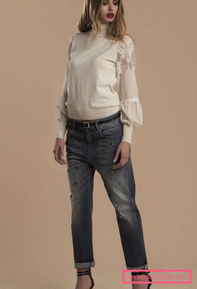 Boyfriends dei jeans delle donne alla moda 2019-2020 anni