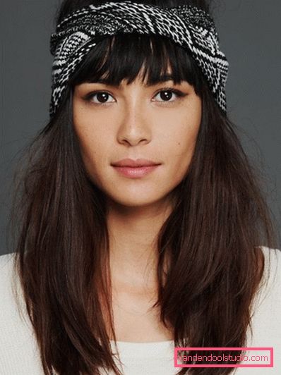 Acconciature alla moda e belle con frangia 2019