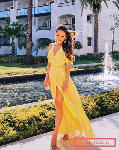 Elegante estate sull'esempio dell'estate più alla moda guarda 2019-2020 - tendenze fotografiche