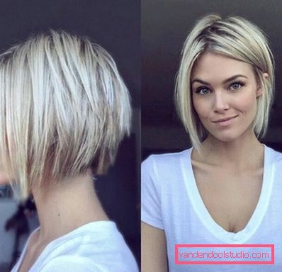 Eleganti tagli di capelli per i capelli corti 2019-2020 anni - foto