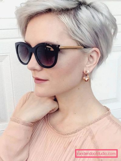 Delicati tagli di capelli pixie