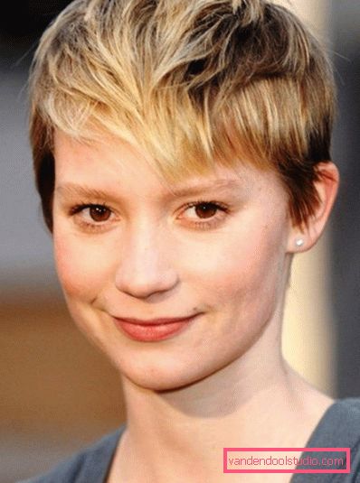 Delicati tagli di capelli pixie