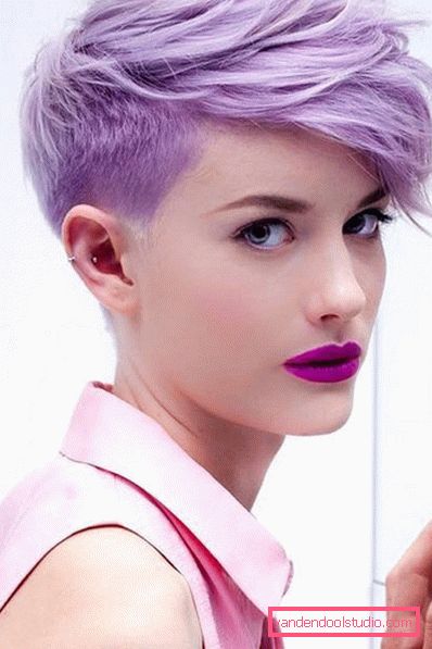 Delicati tagli di capelli pixie