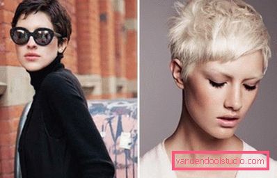 Delicati tagli di capelli pixie