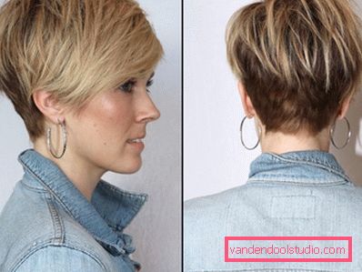 Delicati tagli di capelli pixie