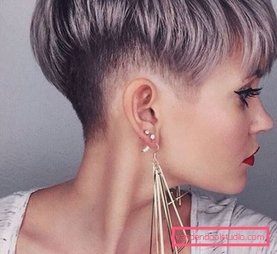 Delicati tagli di capelli pixie