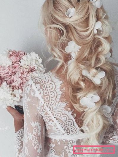 Capelli lunghi di acconciature da sposa 2017 Tendenze moda in acconciature da sposa 2019