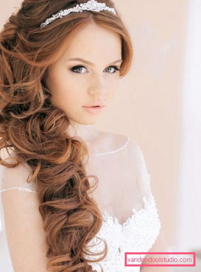 Capelli lunghi di acconciature da sposa 2017 Tendenze moda in acconciature da sposa 2019