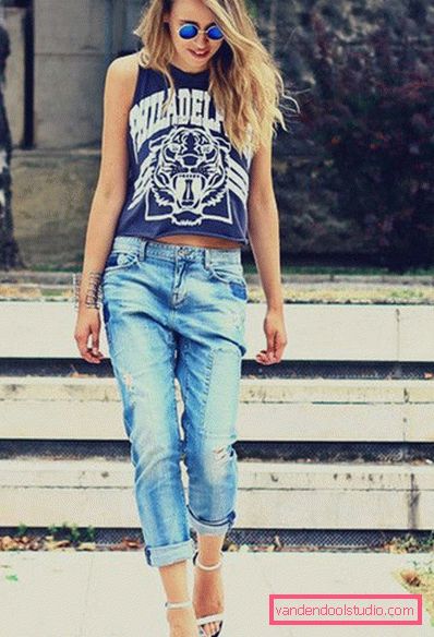 Jeans ritagliati alla moda 2019-2020