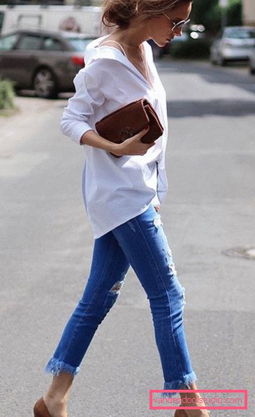Jeans ritagliati alla moda 2019-2020