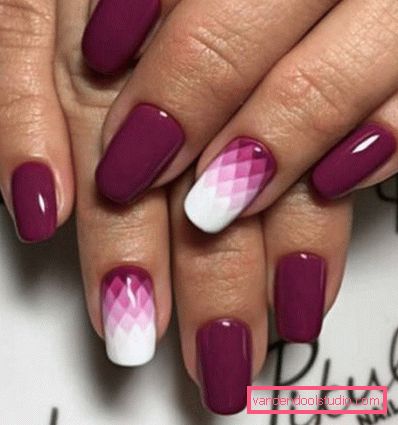 Elegante manicure geometrica 2019-2020 anni