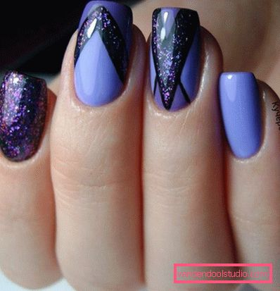 Elegante manicure geometrica 2019-2020 anni