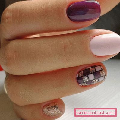 Elegante manicure geometrica 2019-2020 anni