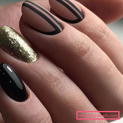 Elegante manicure geometrica 2019-2020 anni