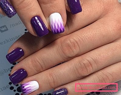 Elegante manicure geometrica 2019-2020 anni