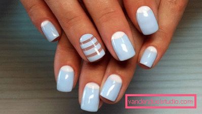 Bella manicure blu - foto