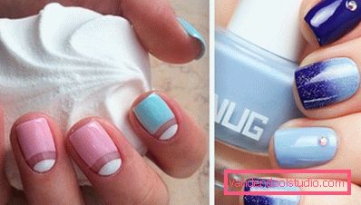 Bella manicure blu - foto