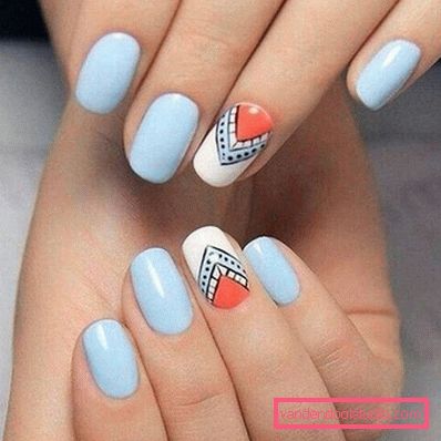 Bella manicure blu - foto