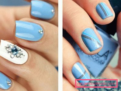 Bella manicure blu - foto