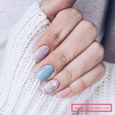 Delicata manicure pastello 2019-2020 anni