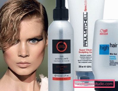 Acconciatura alla moda con strumenti per lo styling Acconciatura alla moda con strumenti per lo styling