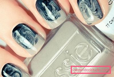 manicure in marmo attutito