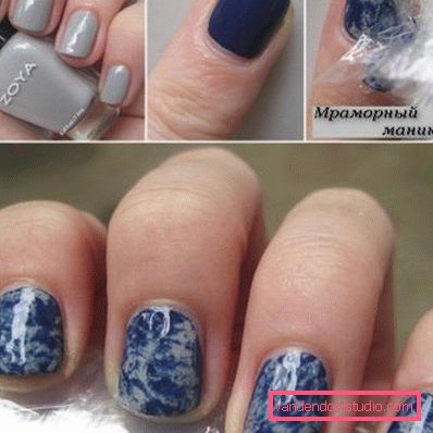 manicure in marmo con pacchetto