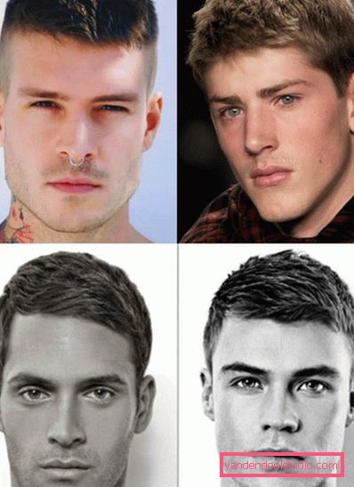 Tagli per capelli da uomo per capelli duri - foto di capelli