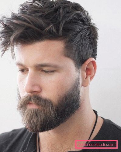 Tagli di capelli da uomo con la barba - foto di acconciature corte e lunghe