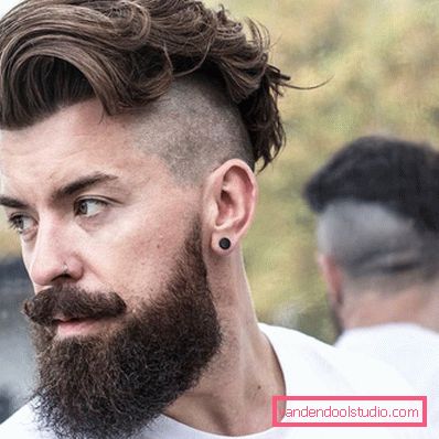 Tagli di capelli da uomo con la barba - foto di acconciature corte e lunghe