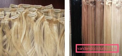Capelli finti sulle forcine (tressy)