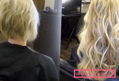Extension per capelli - foto & quot; prima e dopo & quot; Estensioni dei capelli e dei suoi tipi
