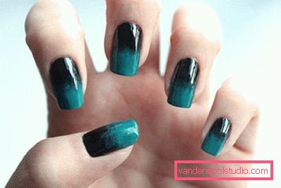 Ombre manicure per il nuovo anno 2014 Ombre manicure per il nuovo anno 2014
