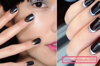 nail art in metallo nero